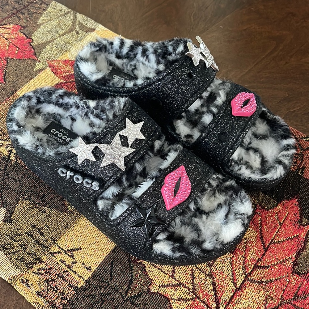 BLING SPARKLE Crocs sz. 7